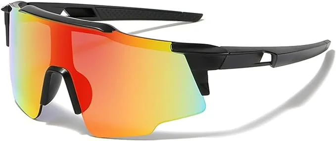 LOJUDI Sports Kids Sunglasses Boys Girls - Cycling Childrens Sunglasses for UV400 Protection