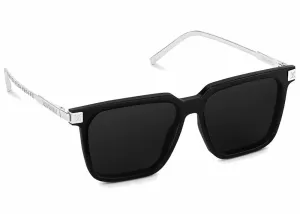 Louis Vuitton Lv Rise Square Sunglasses Black/Silver