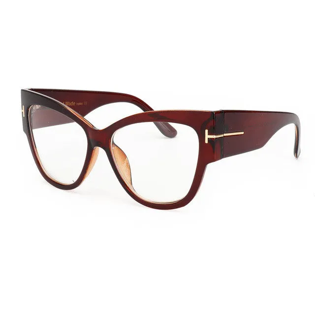 Luxury Brand Designer Women Sunglasses Oversize Acetate Cat Eye Sun Glasses Sexy Shades ss649
