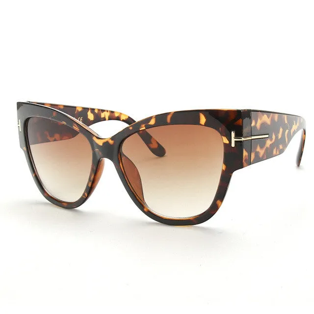 Luxury Brand Designer Women Sunglasses Oversize Acetate Cat Eye Sun Glasses Sexy Shades ss649