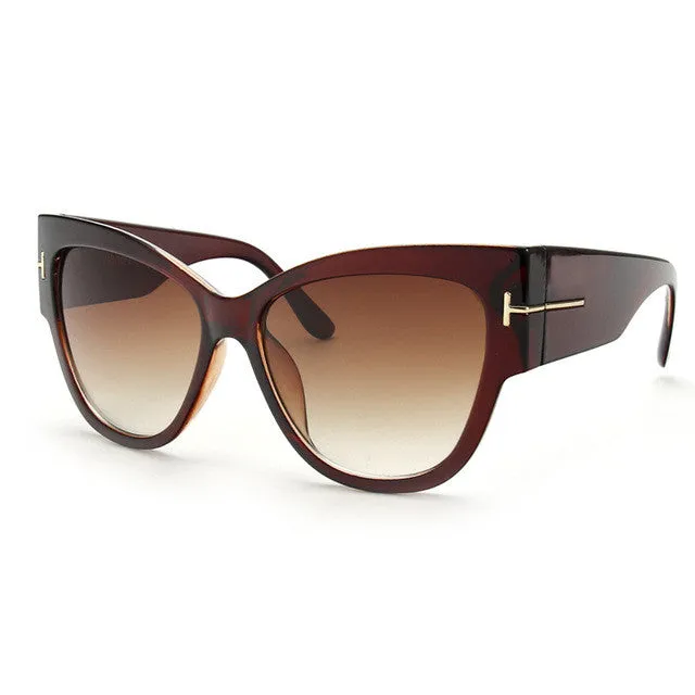 Luxury Brand Designer Women Sunglasses Oversize Acetate Cat Eye Sun Glasses Sexy Shades ss649