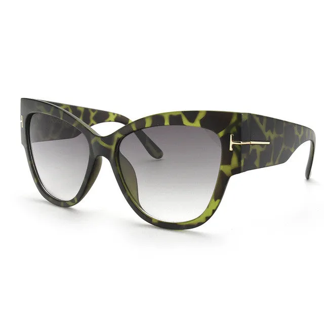 Luxury Brand Designer Women Sunglasses Oversize Acetate Cat Eye Sun Glasses Sexy Shades ss649