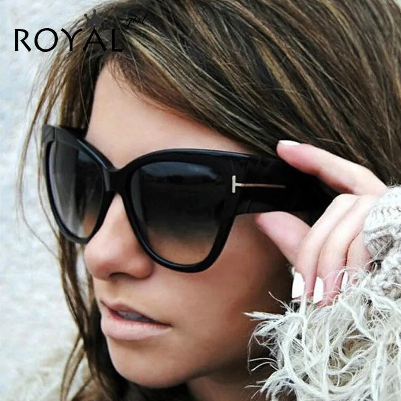 Luxury Brand Designer Women Sunglasses Oversize Acetate Cat Eye Sun Glasses Sexy Shades ss649