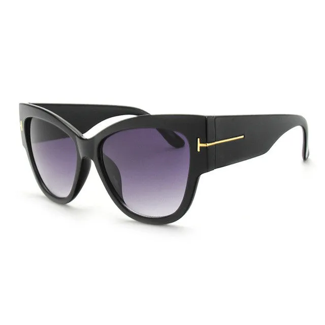 Luxury Brand Designer Women Sunglasses Oversize Acetate Cat Eye Sun Glasses Sexy Shades ss649