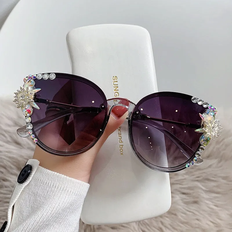 Luxury Fashion Round Sunglasses for Women