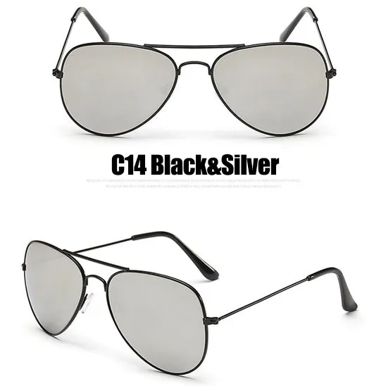 Luxury Style Vintage Mirror Lens Aviator Sunglasses
