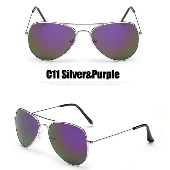 Luxury Style Vintage Mirror Lens Aviator Sunglasses
