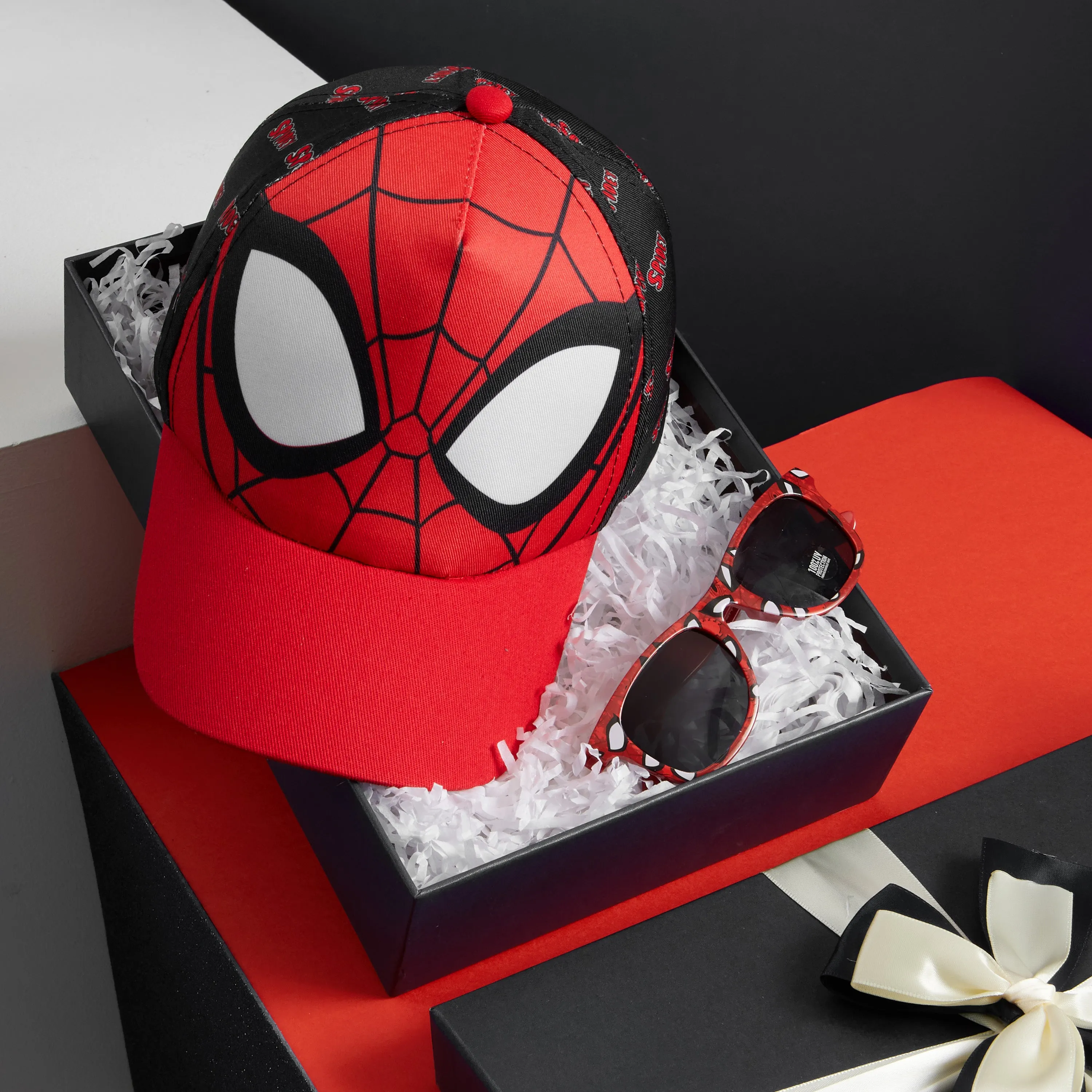 Marvel Baseball Cap and Kids Sunglasses for Boys - Spiderman