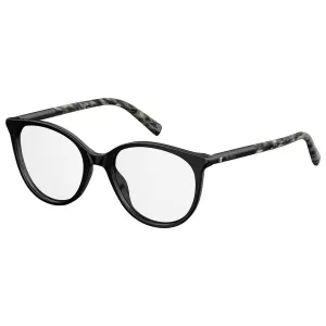 Max Mara Women's Eyeglasses - Gold Blue Text Plastic Frame | MM1312-01EO-51-18-140