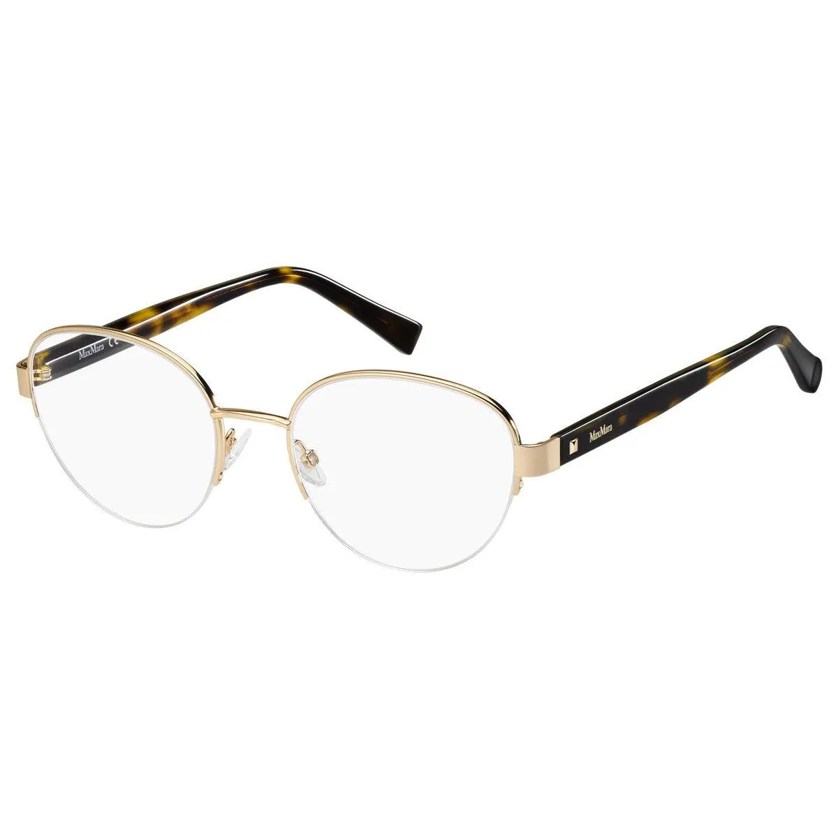 Max Mara Women's Eyeglasses - Gold Copper Metal Frame | MM1330-0DDB-54-19-140