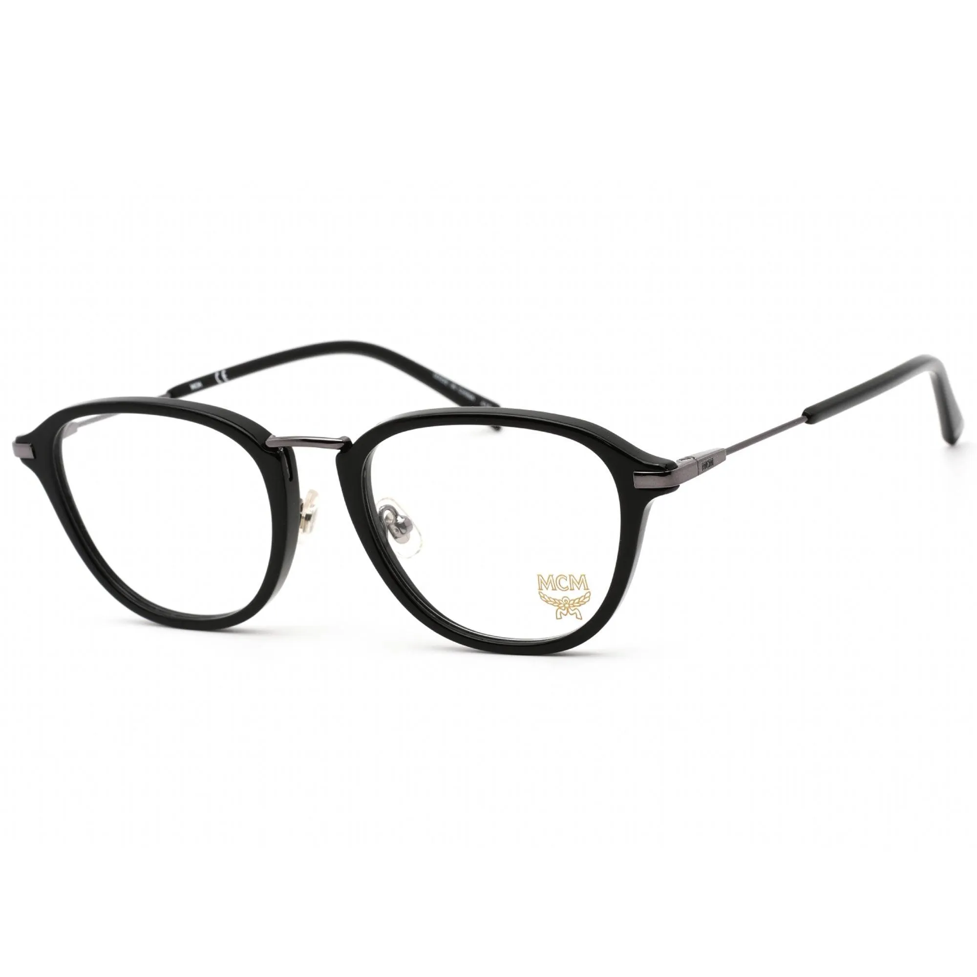MCM Unisex Eyeglasses - Clear Lens Black Acetate/Metal Square Frame | MCM2703 001