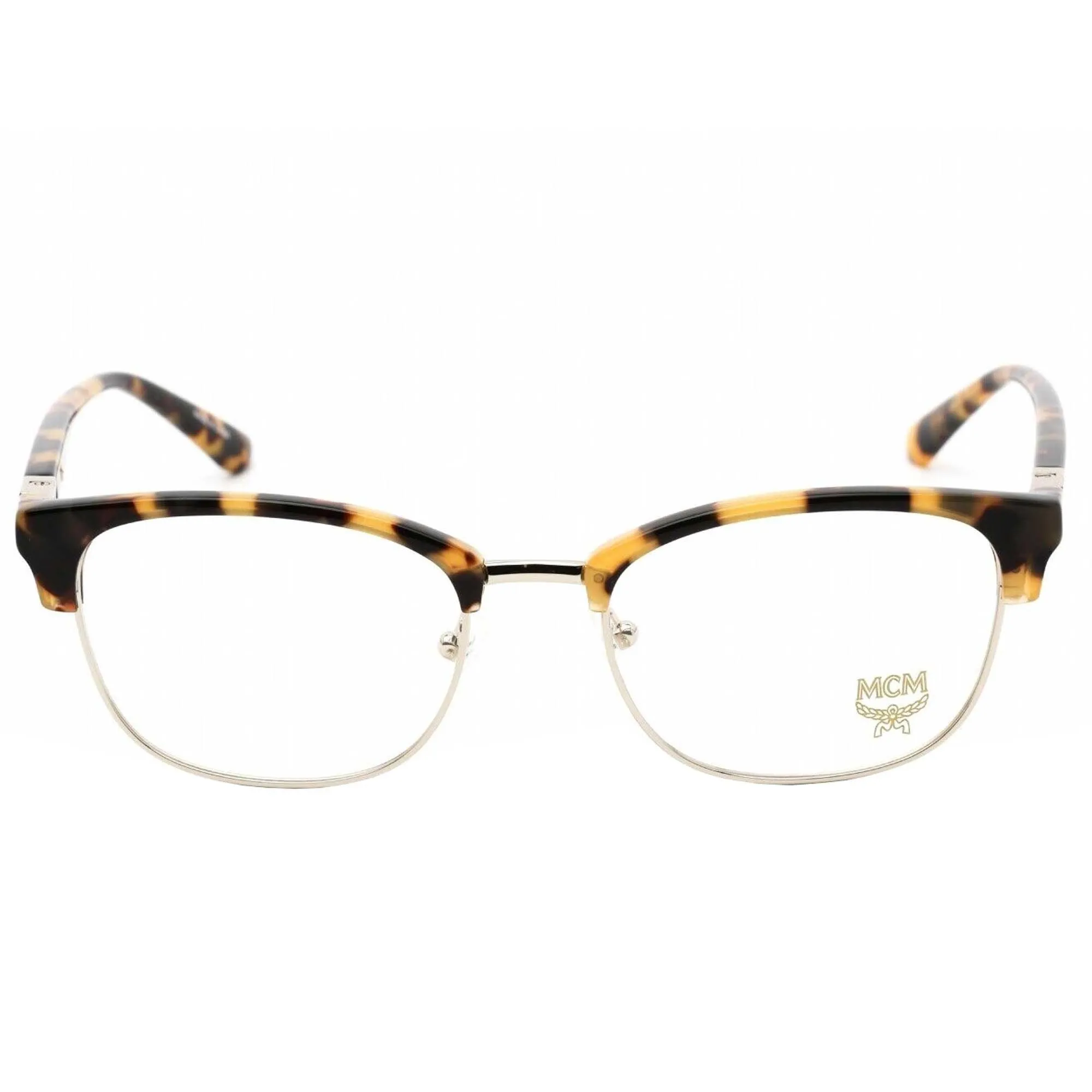 MCM Unisex Eyeglasses - Vintage Havana/Gold Rectangular Metal Frame | MCM2718 212