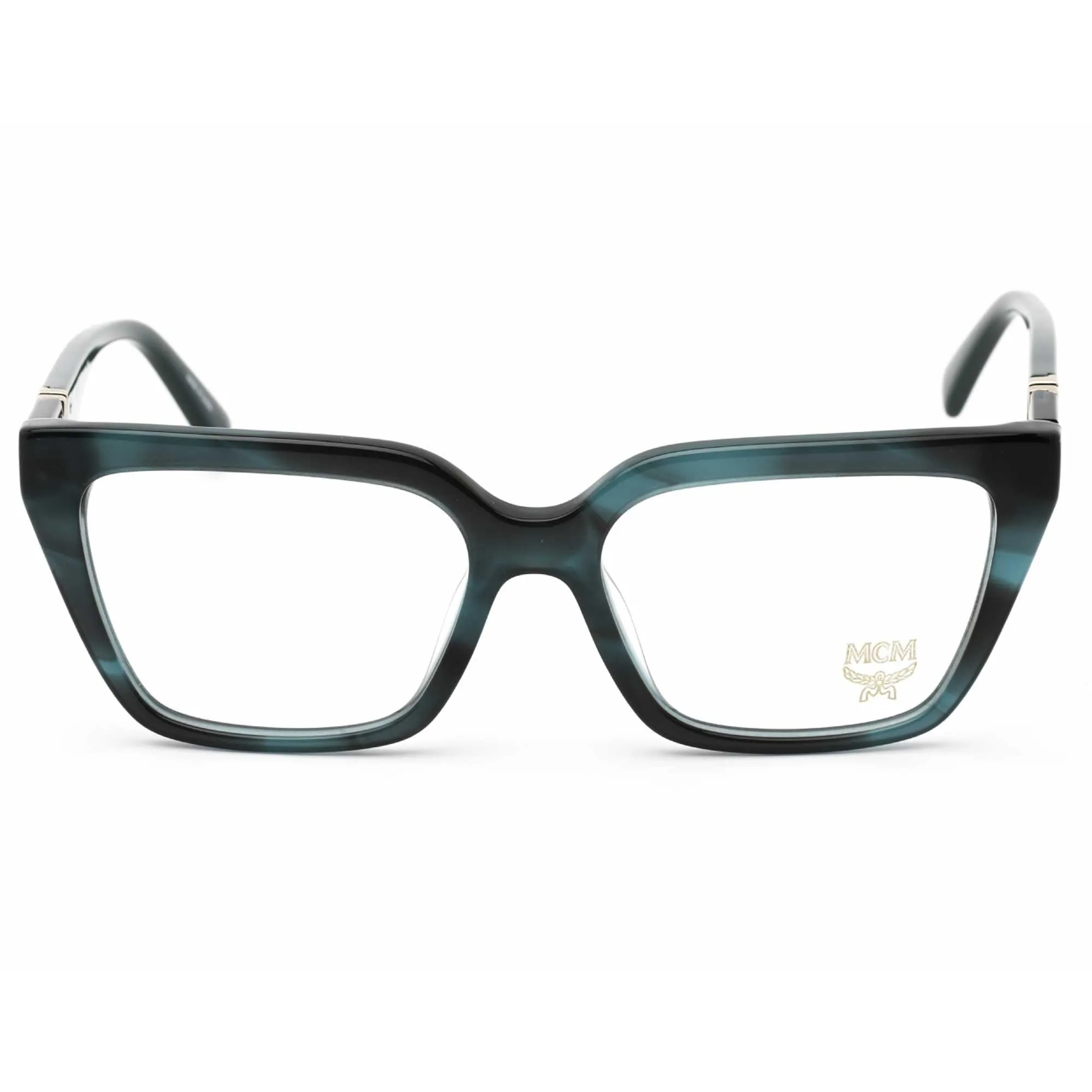 MCM Women's Eyeglasses - Blue Horn Cat-Eye Full-Rim Frame Clear Lens | MCM2729 407