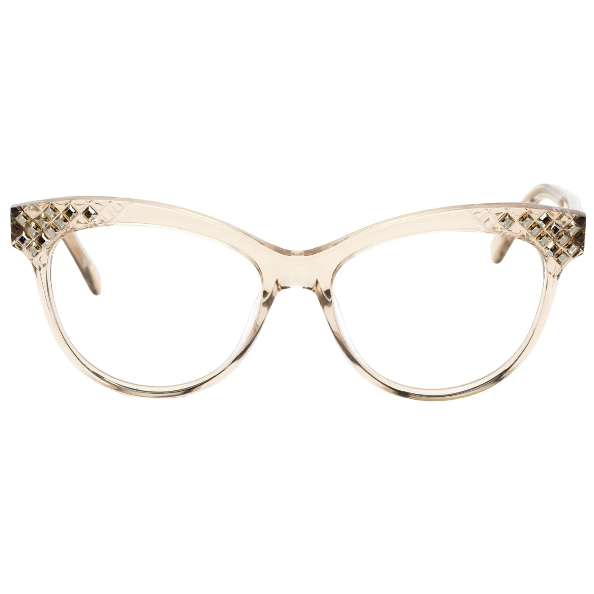 MCM Women's Eyeglasses - Clear Lens Champagne Cat Eye Shape Frame | MCM2643R 237