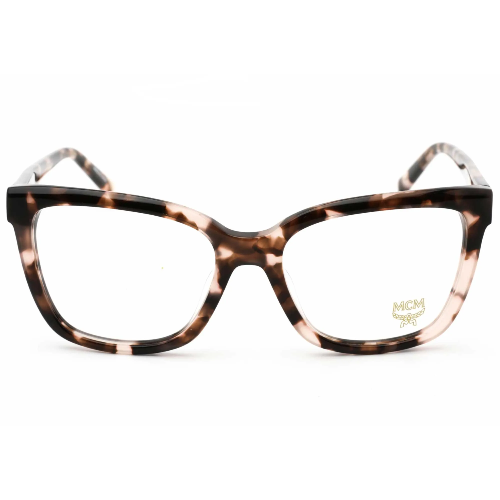 MCM Women's Eyeglasses - Rose Tortoise Square Plastic Full-Rim Frame | MCM2724 615