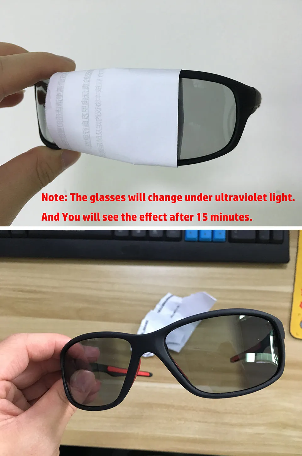 Men and Women Photochromic Polarized UV400 Cycling Sunglasses
