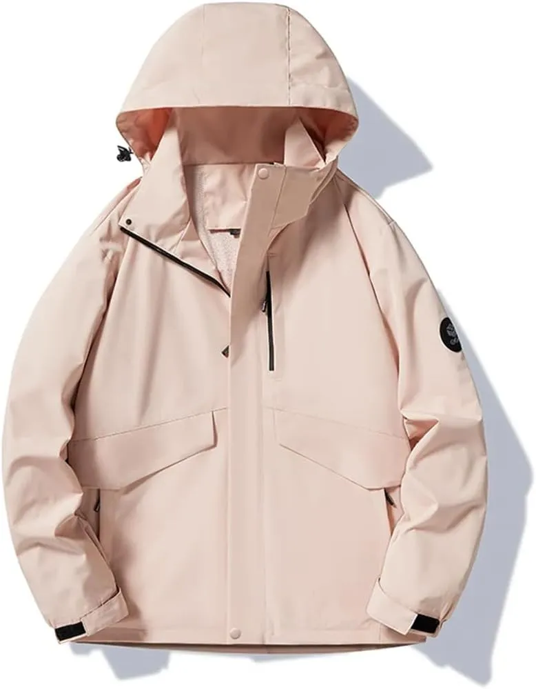 Men Outdoor Sports Coats Climbing Trekking Windbreaker Travel Waterproof Black Camping Hiking Jacket