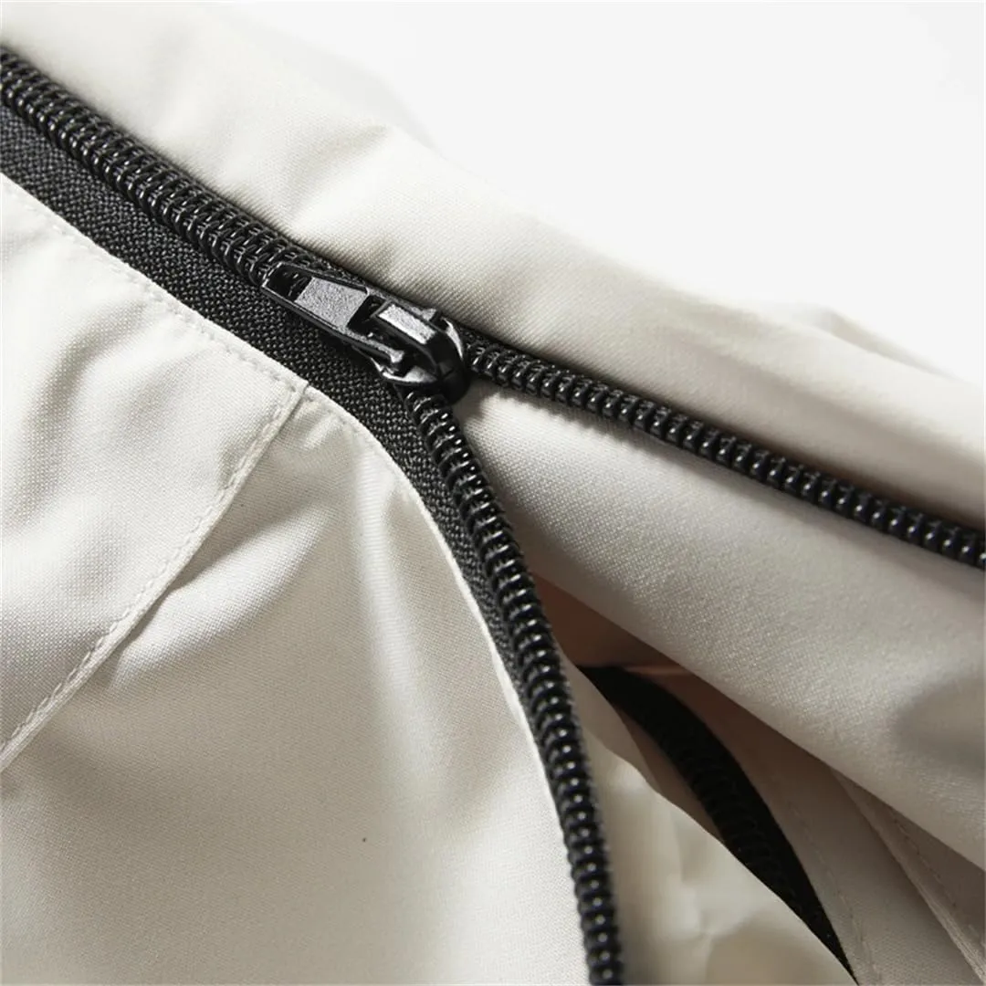 Men Outdoor Sports Coats Climbing Trekking Windbreaker Travel Waterproof Black Camping Hiking Jacket