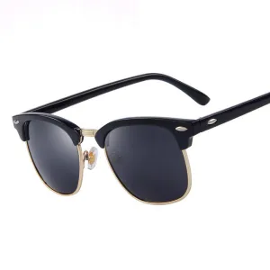 Men Retro Rivet Polarized Sunglasses Classic Brand Designer Unisex Sunglasses UV400