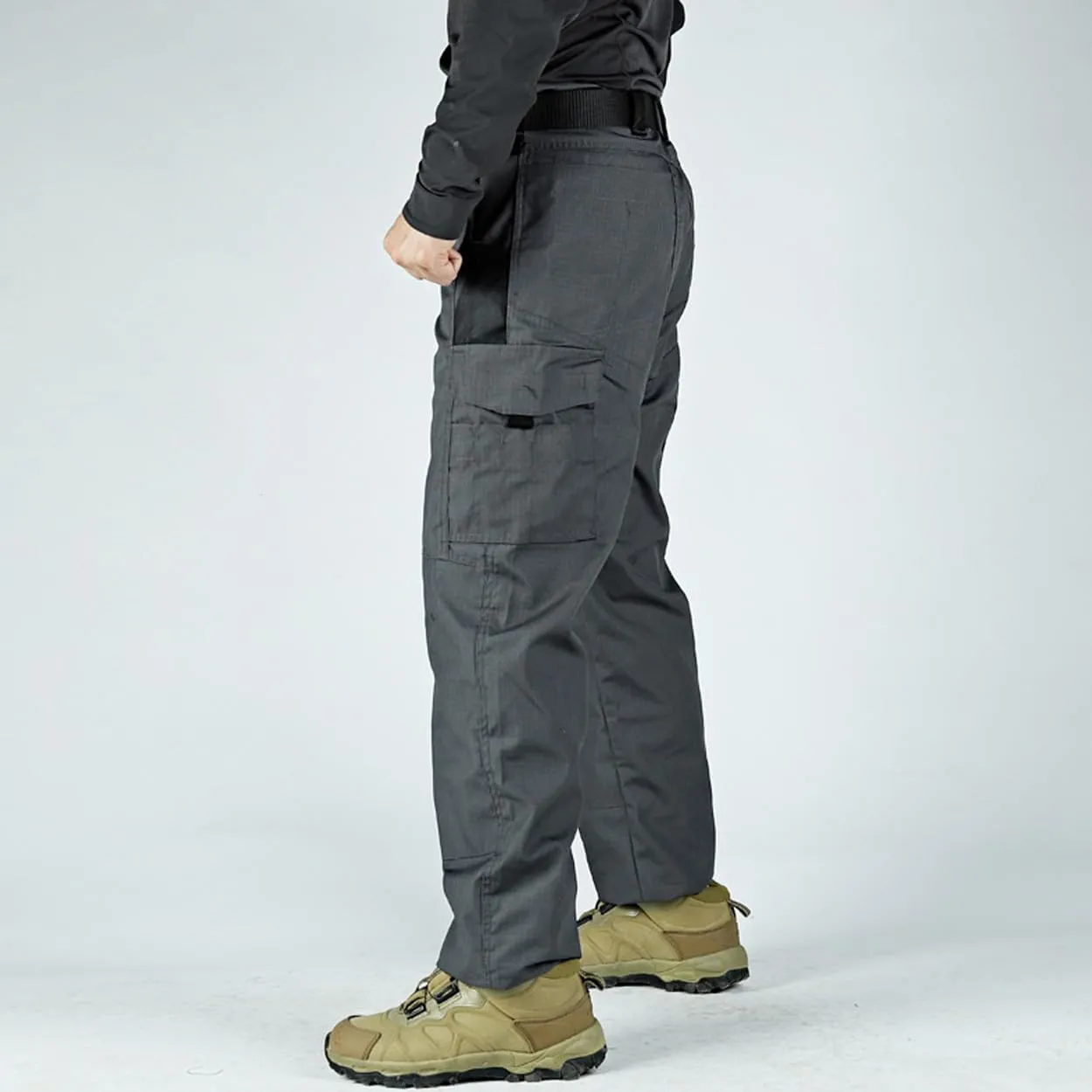 Men Tactical Cargo Pants Multi-Pocket Waterproof Jogger Pants Outdoor Casual Hiking Trousers Overalls