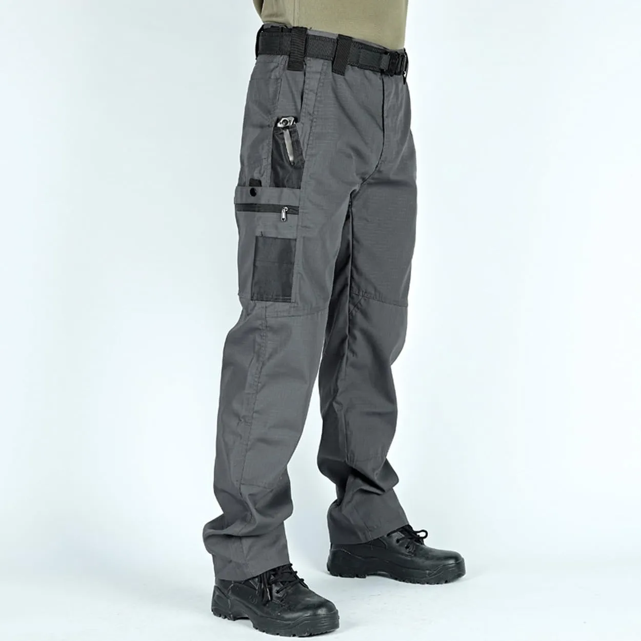 Men Tactical Cargo Pants Multi-Pocket Waterproof Jogger Pants Outdoor Casual Hiking Trousers Overalls