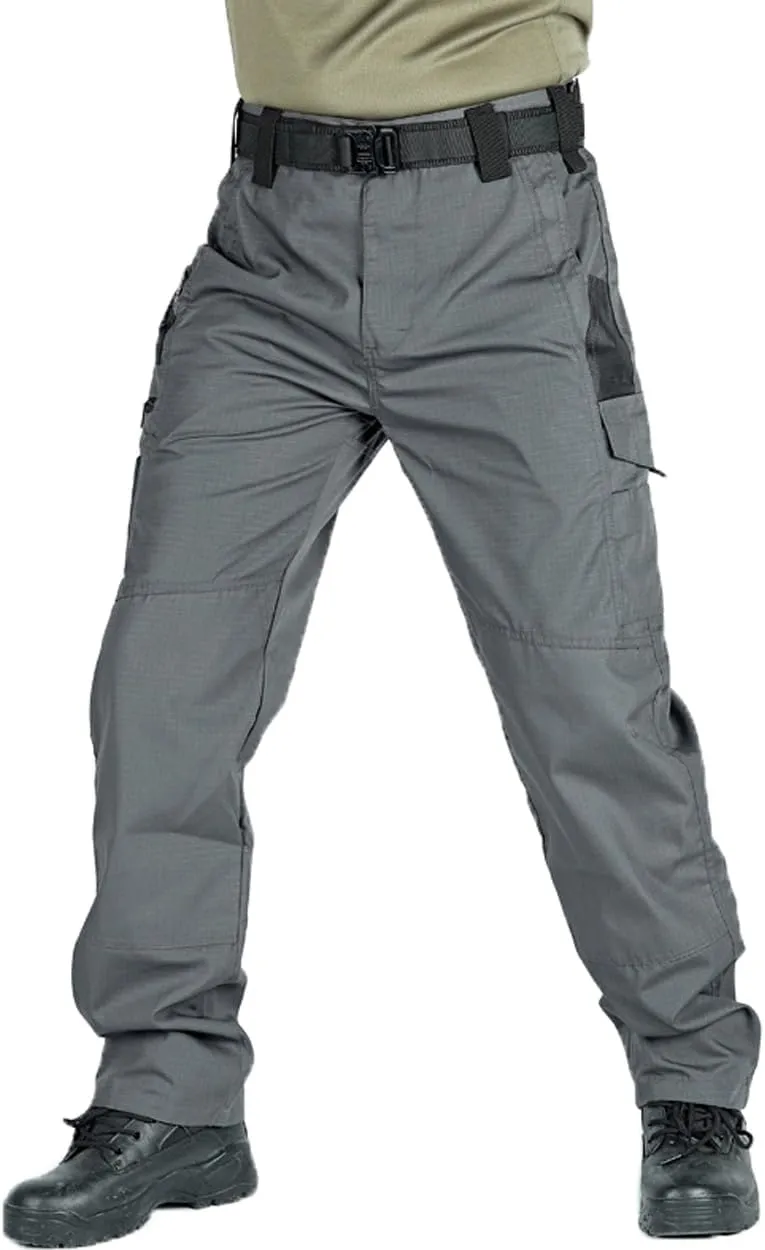 Men Tactical Cargo Pants Multi-Pocket Waterproof Jogger Pants Outdoor Casual Hiking Trousers Overalls