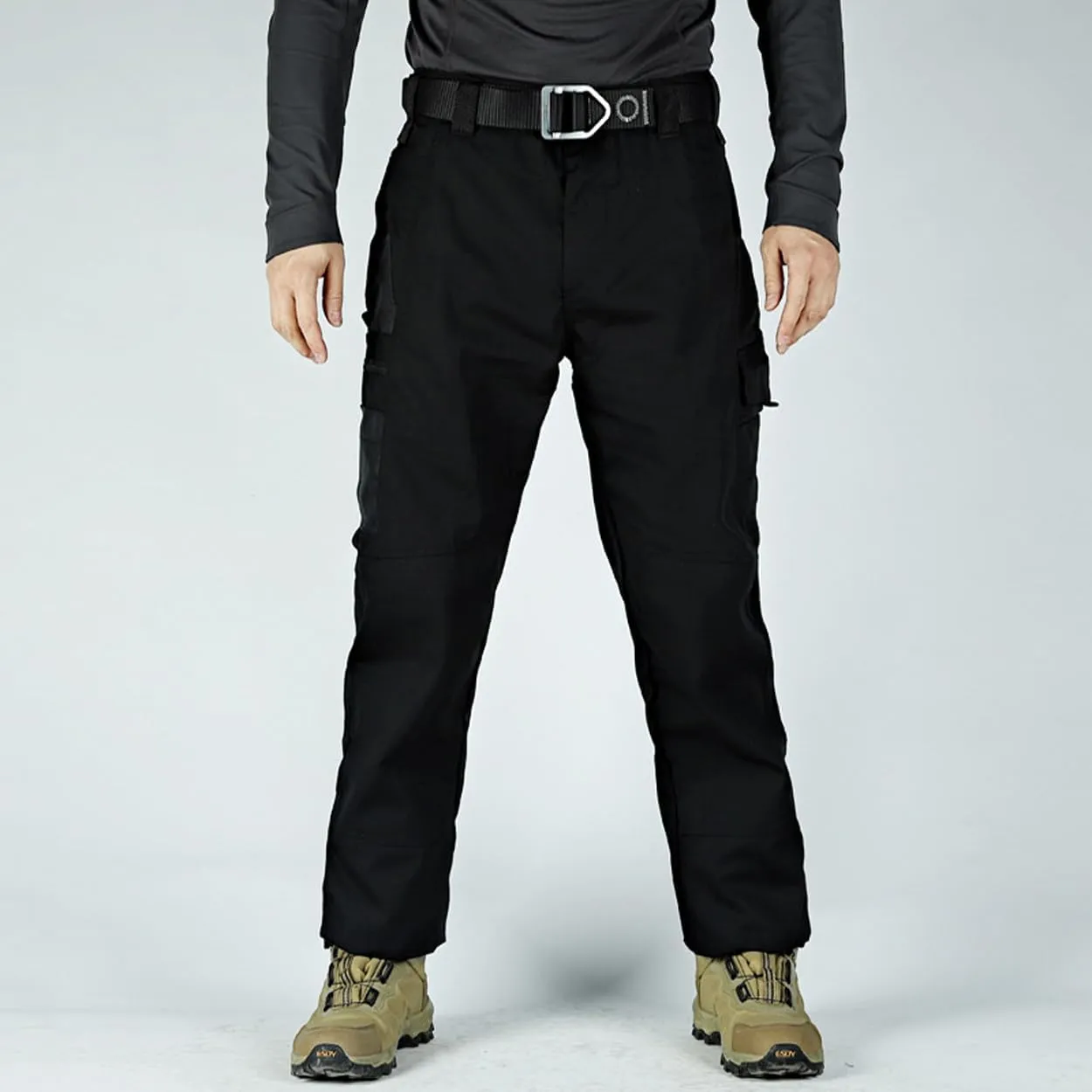 Men Tactical Cargo Pants Multi-Pocket Waterproof Jogger Pants Outdoor Casual Hiking Trousers Overalls