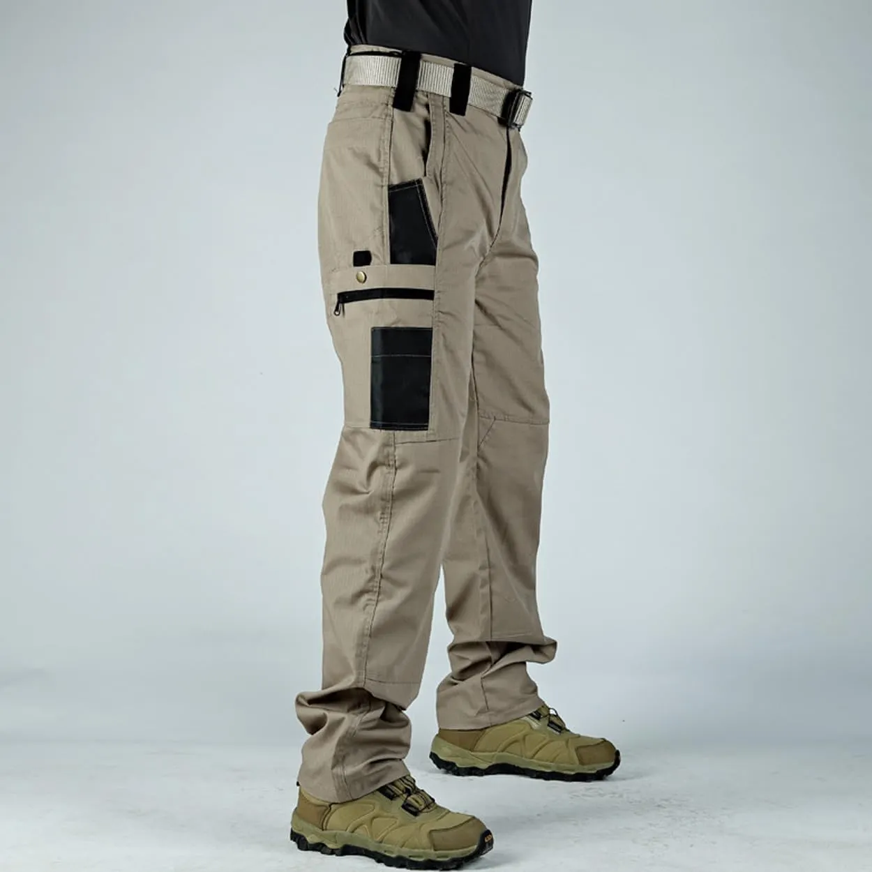 Men Tactical Cargo Pants Multi-Pocket Waterproof Jogger Pants Outdoor Casual Hiking Trousers Overalls