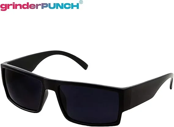 Men's Black Super Dark Lens Gangster Sunglasses Cholo Glasses
