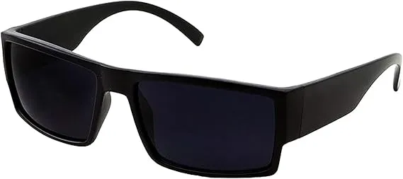 Men's Black Super Dark Lens Gangster Sunglasses Cholo Glasses