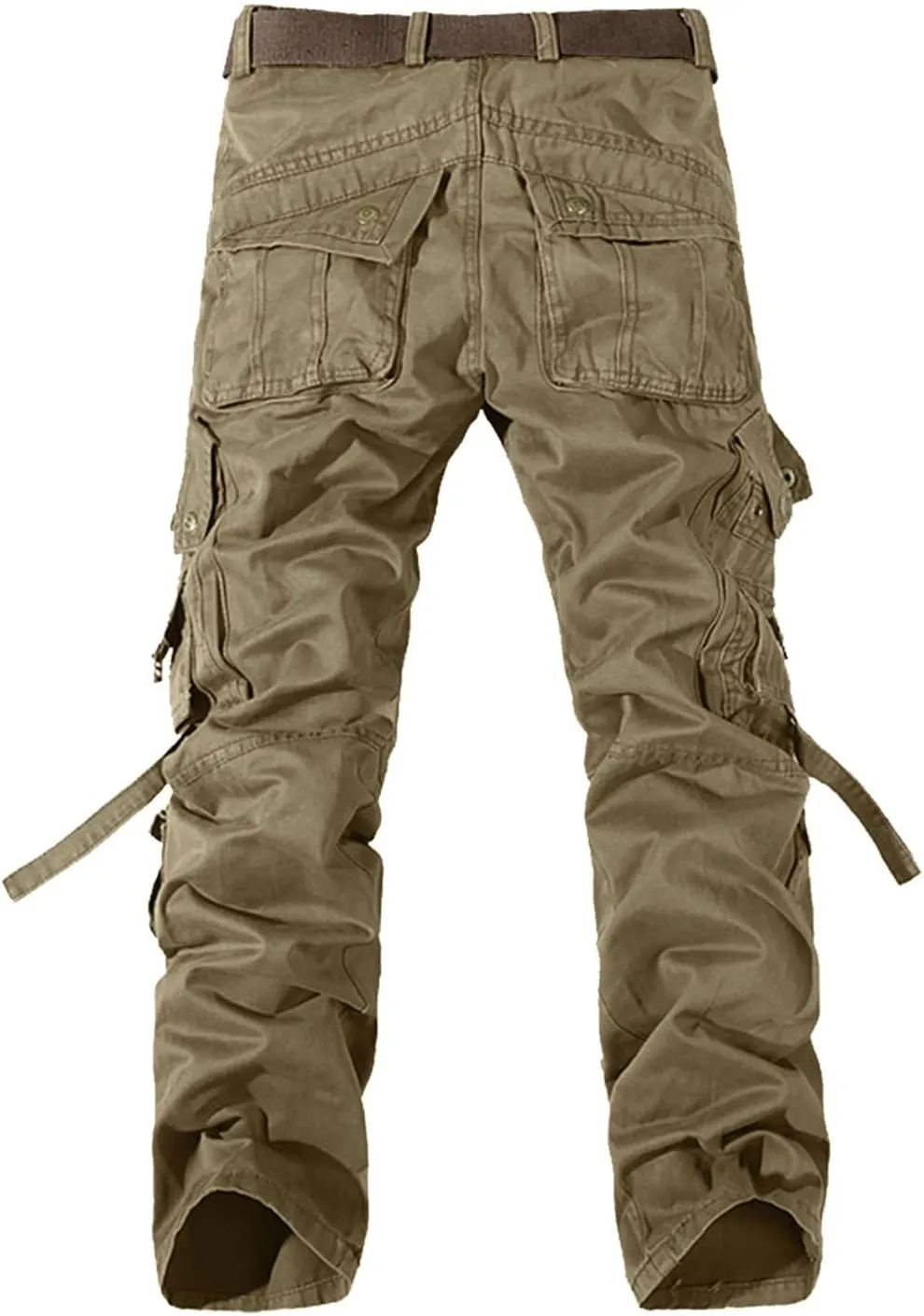 Men's Cargo Jogger Pants Stretch Sweatpants Slim Fit Tactical Pants with Zipper Pockets Men's Cargo Work Pant Casual Trousers