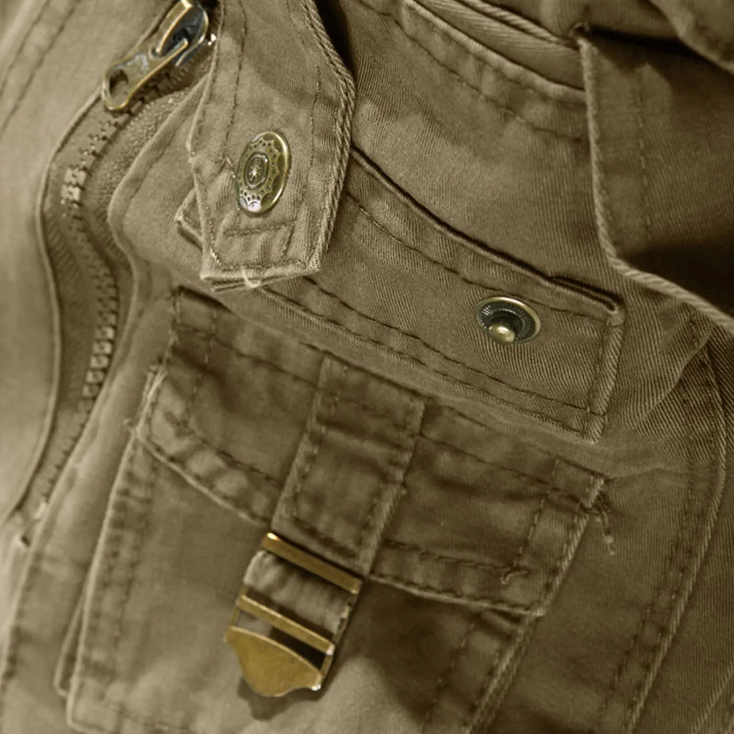 Men's Cargo Jogger Pants Stretch Sweatpants Slim Fit Tactical Pants with Zipper Pockets Men's Cargo Work Pant Casual Trousers