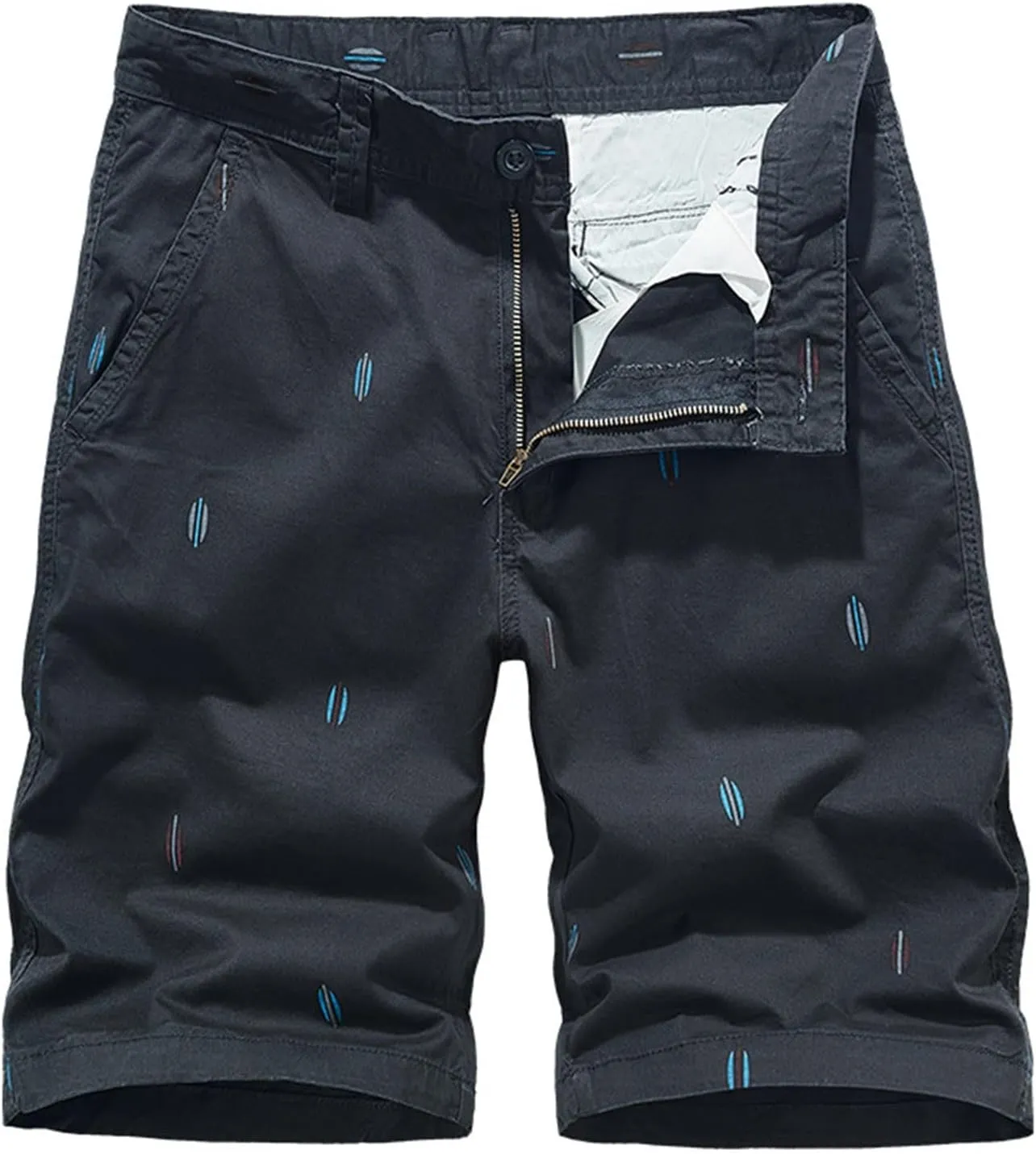 Men's Elastic Waist Cargo Shorts Casual Big and Tall Relaxed Fit Outdoor Work Shorts Cargo Short Outdoor Printed Loose Shorts