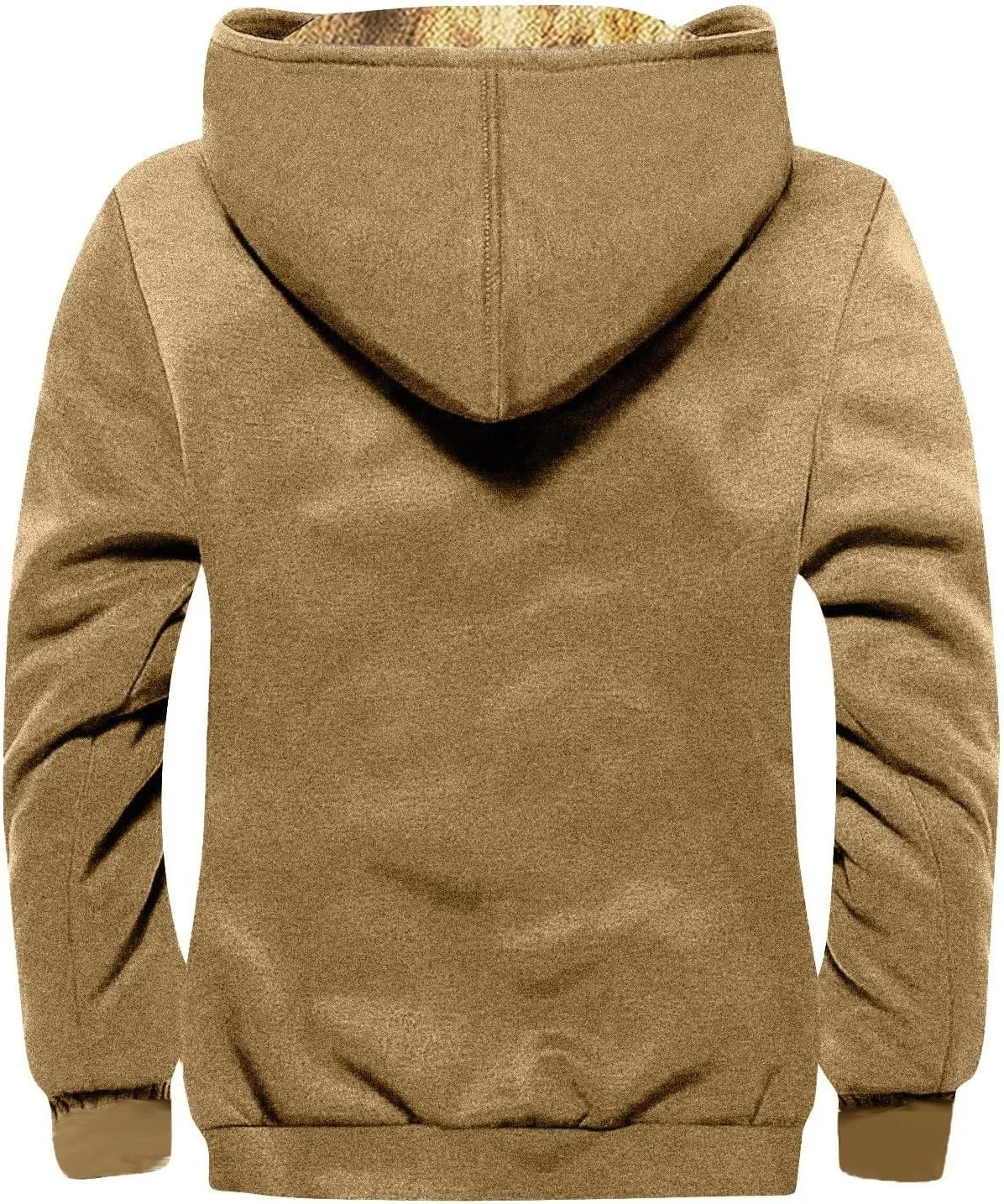 Mens Fuzzy Sherpa Jacket Long Sleeve Fleece Zip Up Coat Faux Tactical Jackets Windproof Varsity Coat Plus Size