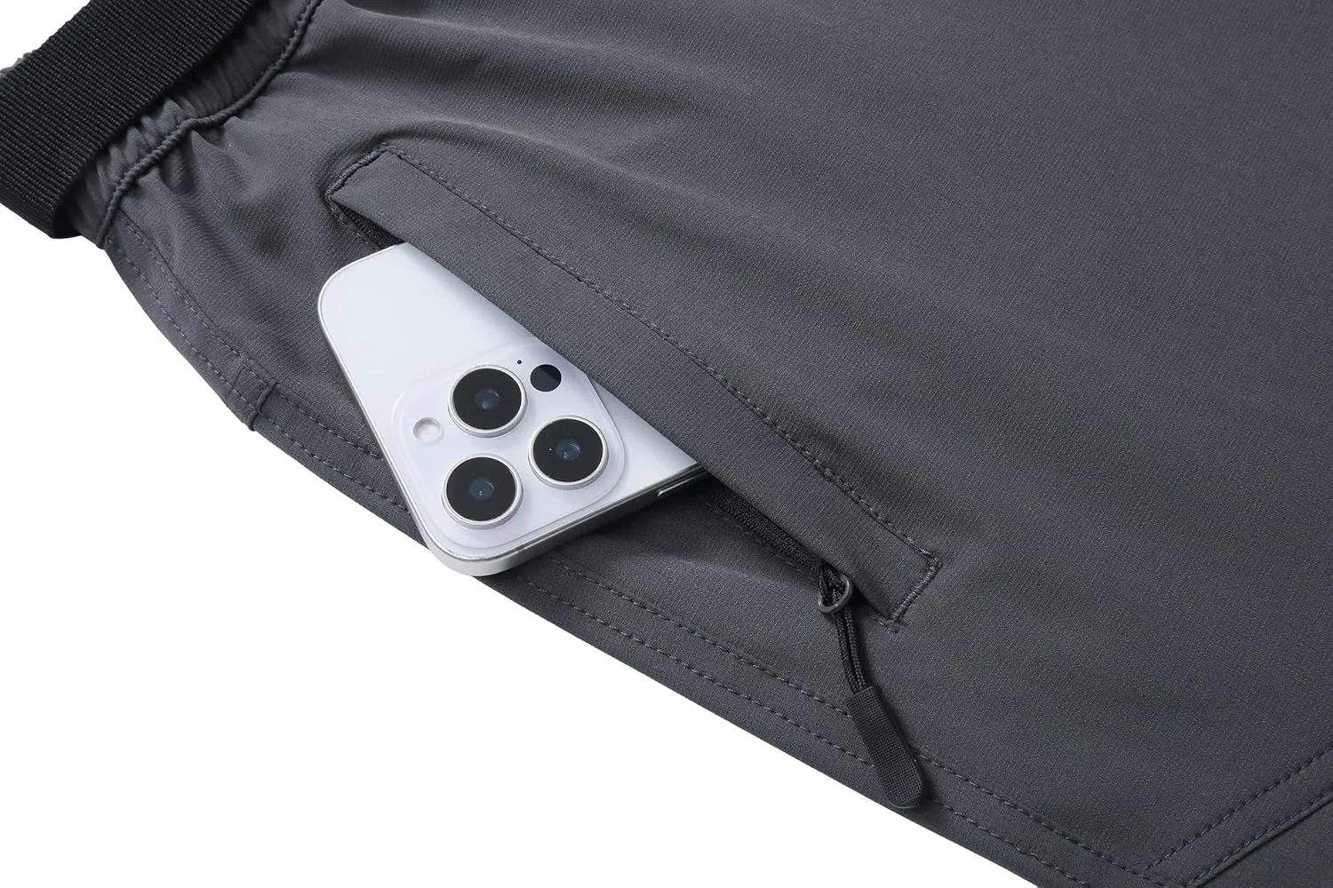 Men's Lightweight Hiking Pants Quick-Dry Waterproof Outdoor Cargo Pants with Stretchable Waist