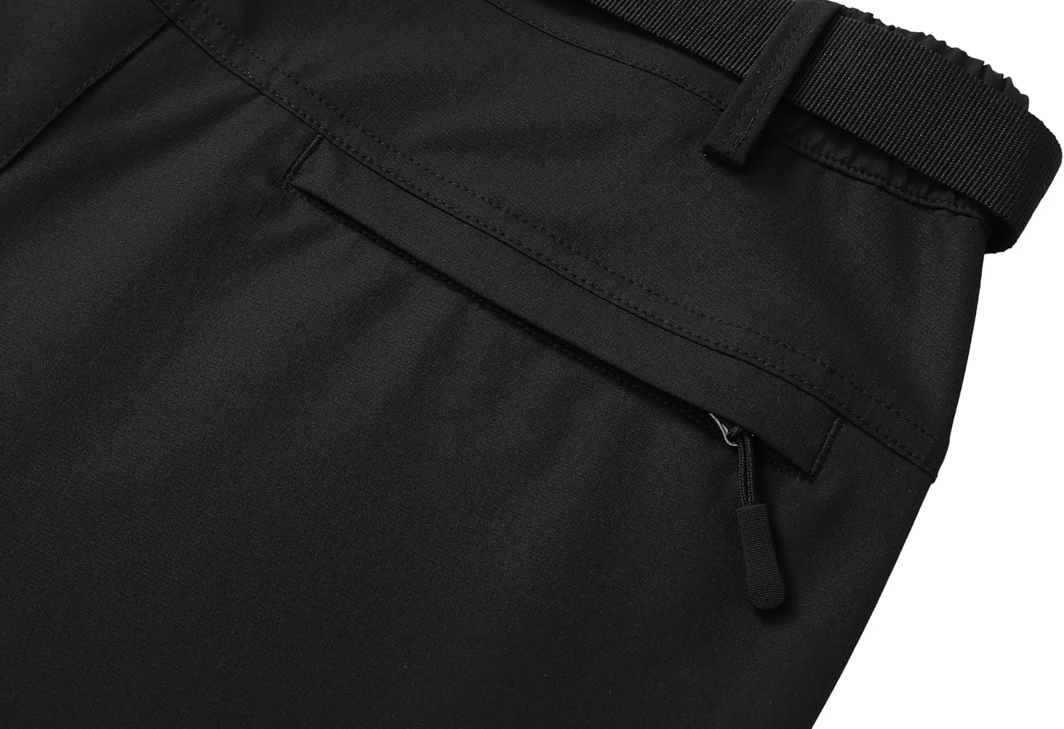 Men's Lightweight Hiking Pants Quick-Dry Waterproof Outdoor Cargo Pants with Stretchable Waist