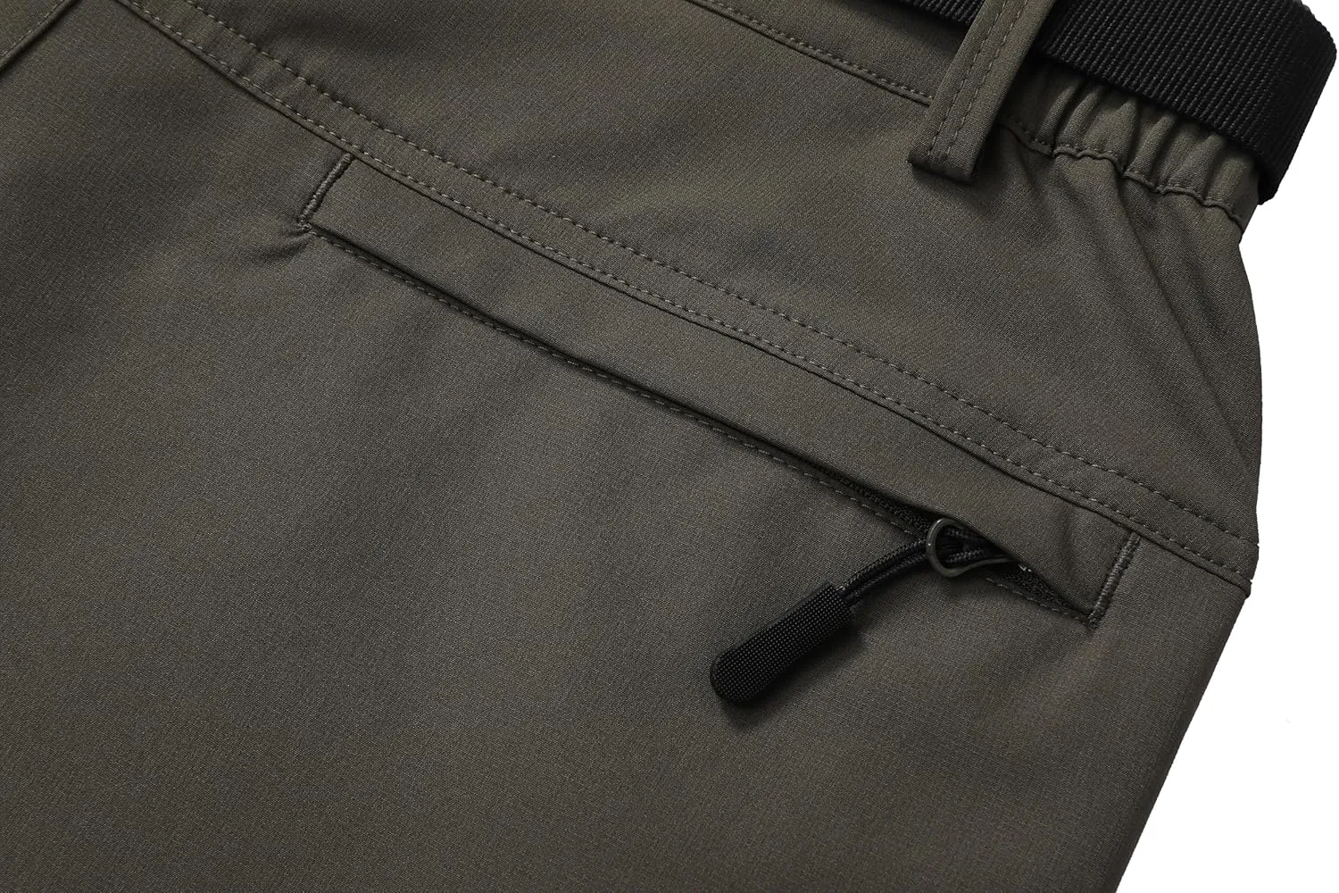 Men's Lightweight Hiking Pants Quick-Dry Waterproof Outdoor Cargo Pants with Stretchable Waist