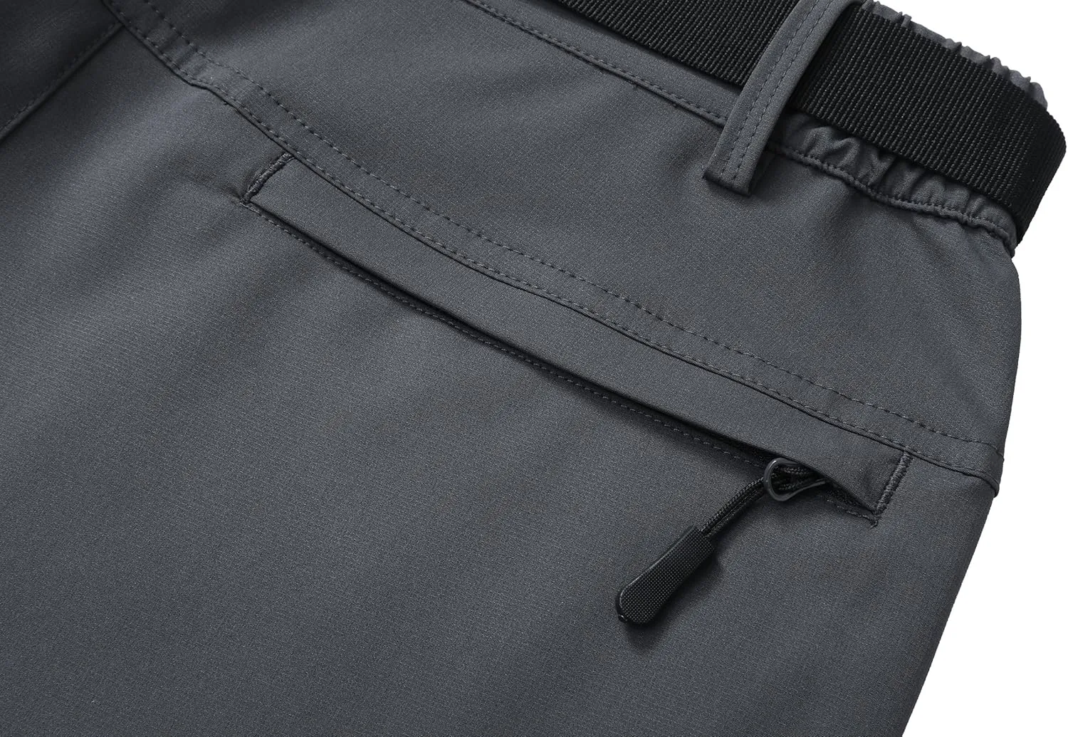 Men's Lightweight Hiking Pants Quick-Dry Waterproof Outdoor Cargo Pants with Stretchable Waist