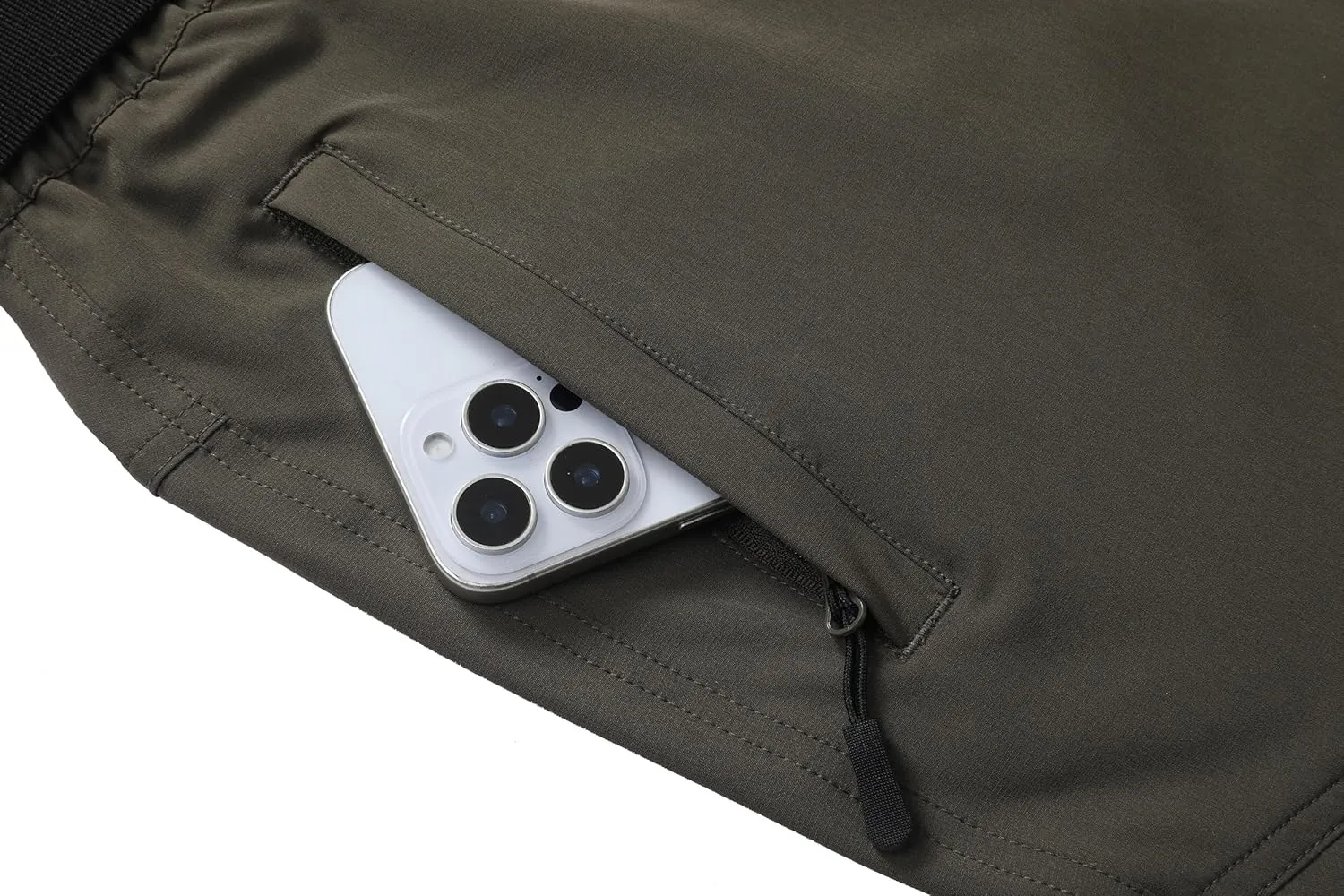 Men's Lightweight Hiking Pants Quick-Dry Waterproof Outdoor Cargo Pants with Stretchable Waist