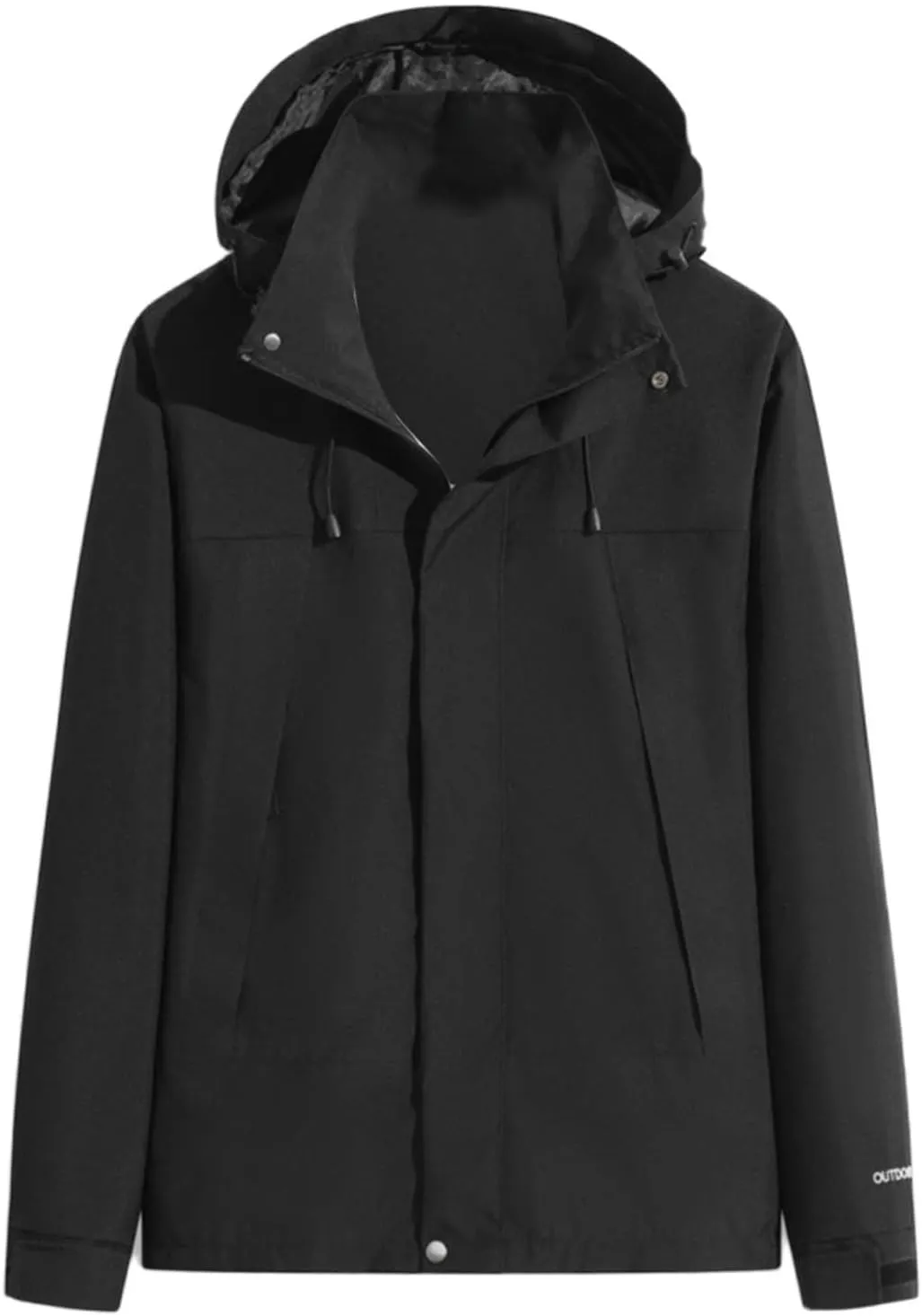 Mens Lightweight Jackets Casual Solid Color Hooded Thick Zipper Pocket Thick Coat Thick Jacket Womens Hoodies Mens