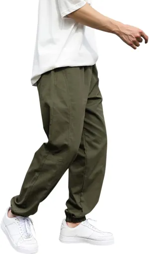 Men's Lightweight Joggers Quick Dry Cargo Hiking Pants Track Running Workout Athletic Travel Golf Casual Outdoor Pants Jogger
