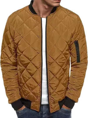 Mens Lightweight Puffer Jacket Insulated Water Resistant Outdoor Winter Down Jacket for Men