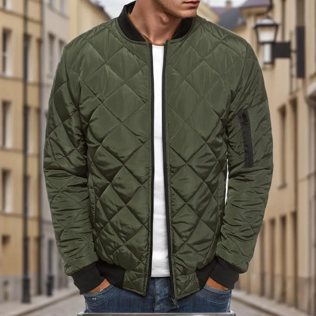Mens Lightweight Puffer Jacket Insulated Water Resistant Outdoor Winter Down Jacket for Men