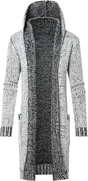 Mens Long Sleeve Stand Cardigan Sweaters Button Down Knitted Sweater Classic Sweater for Men Men's Jackets