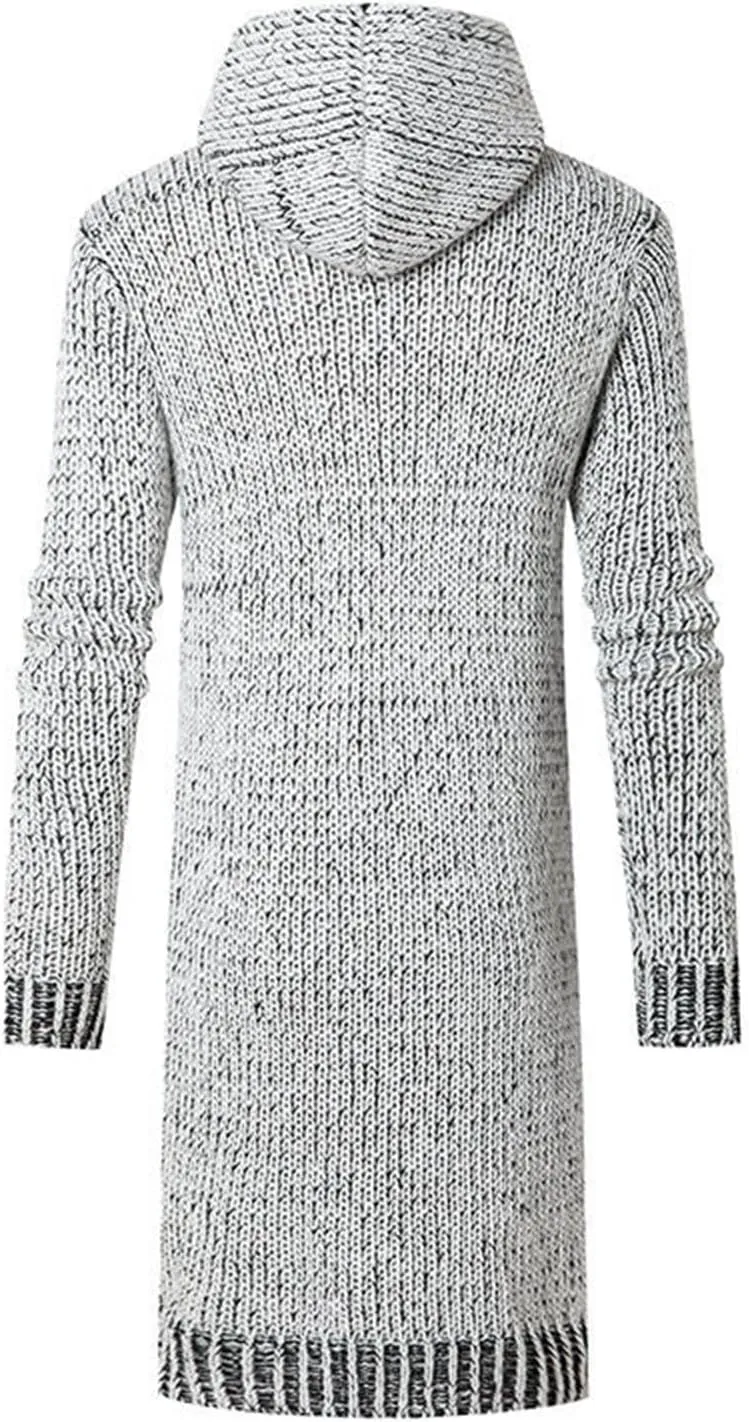 Mens Long Sleeve Stand Cardigan Sweaters Button Down Knitted Sweater Classic Sweater for Men Men's Jackets
