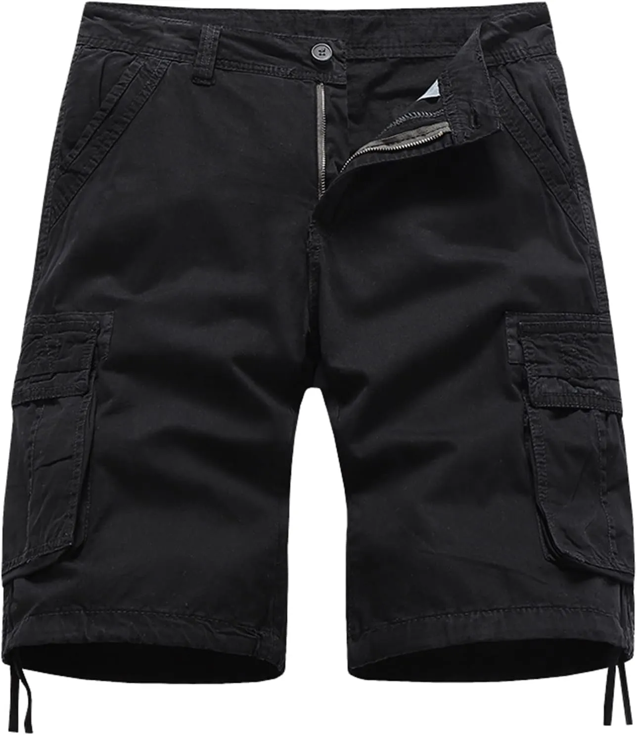 Mens Outdoor Casual Expandable Waist Lightweight Water Resistant Quick Dry Fishing Hiking Shorts Cargo Stretch Short Shorts