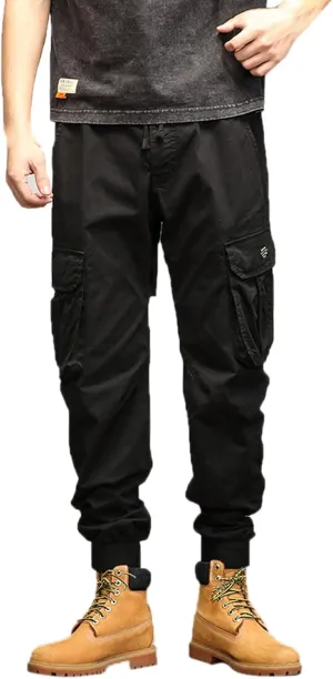 Men's Outdoor Casual Quick Drying Lightweight Hiking Cargo Pants with 8 Pockets Hiking Fishing Zip Cargo Pants Work Trousers