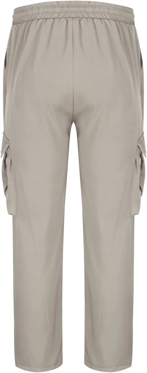 Mens Pants Slim Fit Casual Drawstring Quick Dry Elastic Waist Pants for Men Sports Travel Workout Classic Trousers