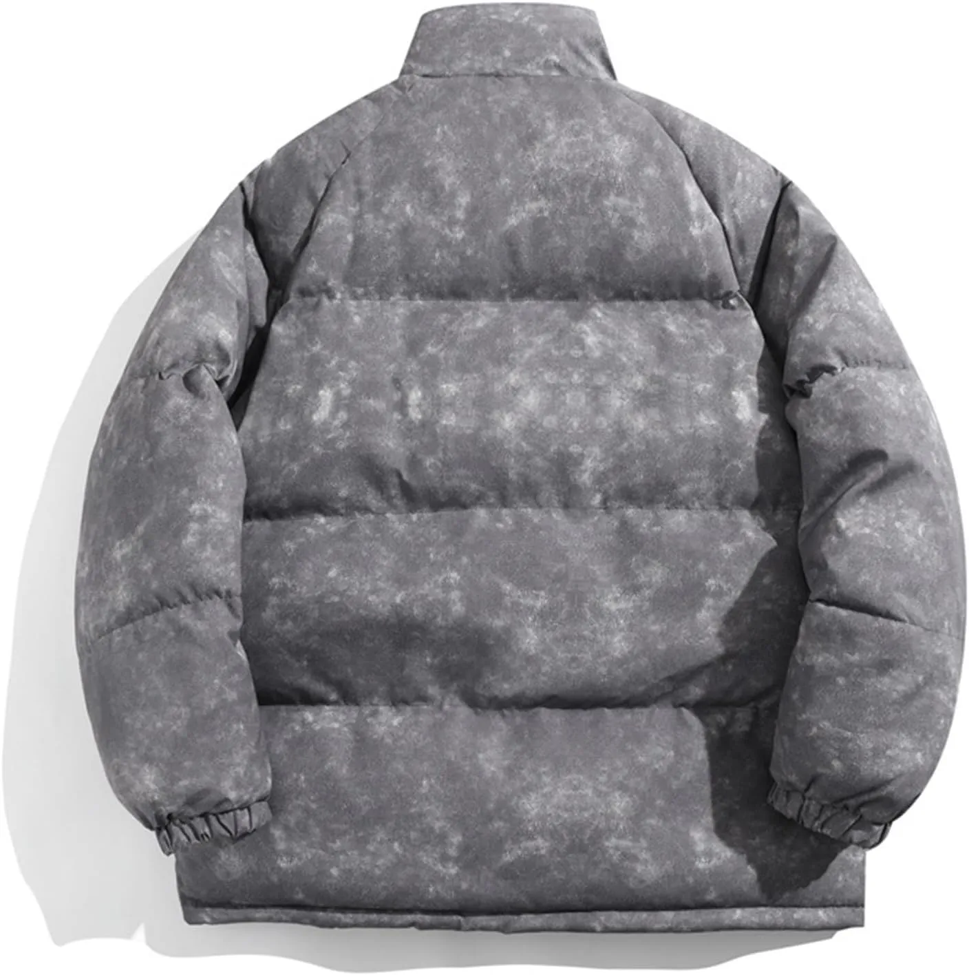 Men's Parkas Thick Plush Warm Winter Casual Jacket Stand Collar Windbreaker Solid Color Outerwear Outdoor Jackets