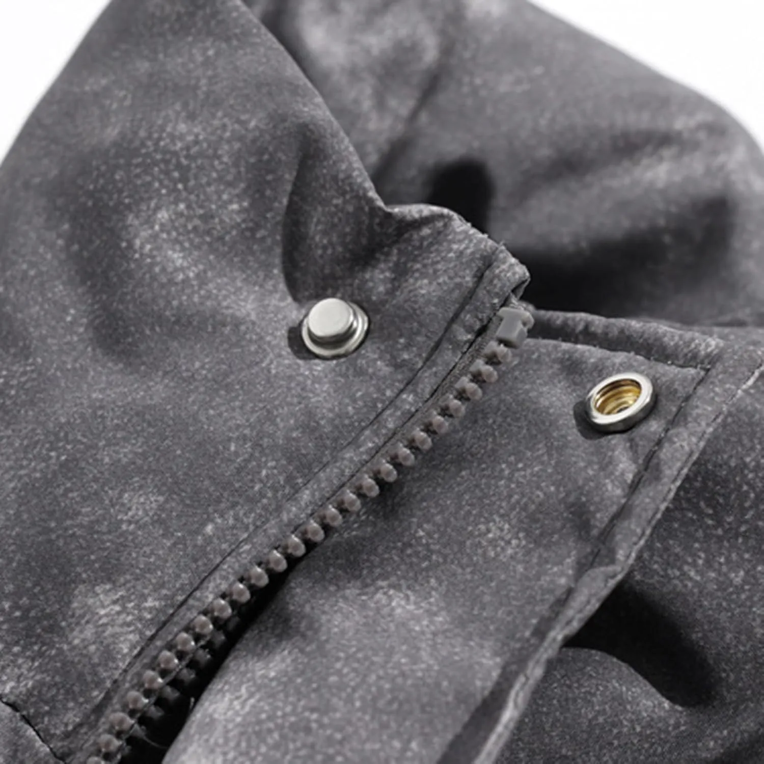 Men's Parkas Thick Plush Warm Winter Casual Jacket Stand Collar Windbreaker Solid Color Outerwear Outdoor Jackets
